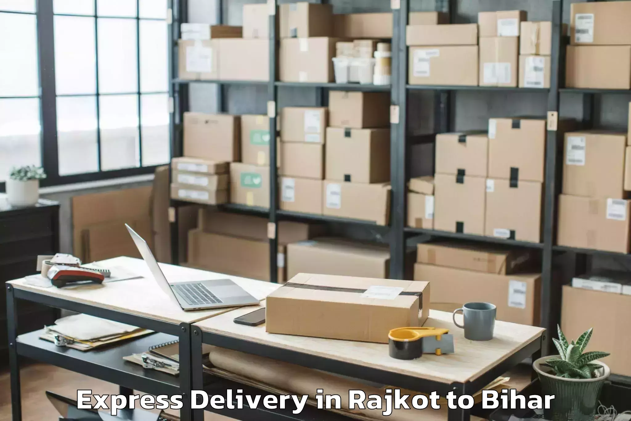 Rajkot to Bithan Express Delivery